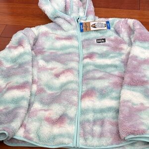 Eddie Bauer Mint and Lavender Fleece Jacket